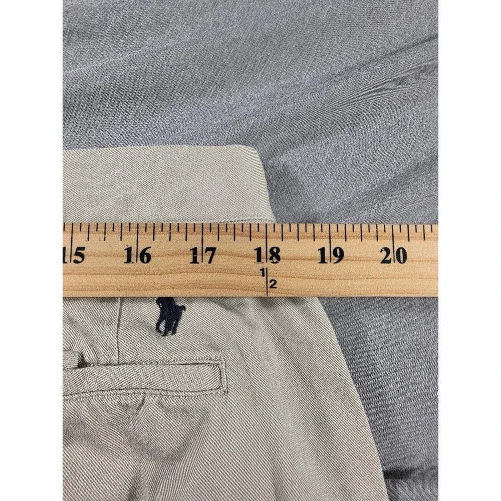 Polo Ralph Lauren Pants Mens 36x32‎ Beige Cotton Chino Five Pocket Preppy Pony